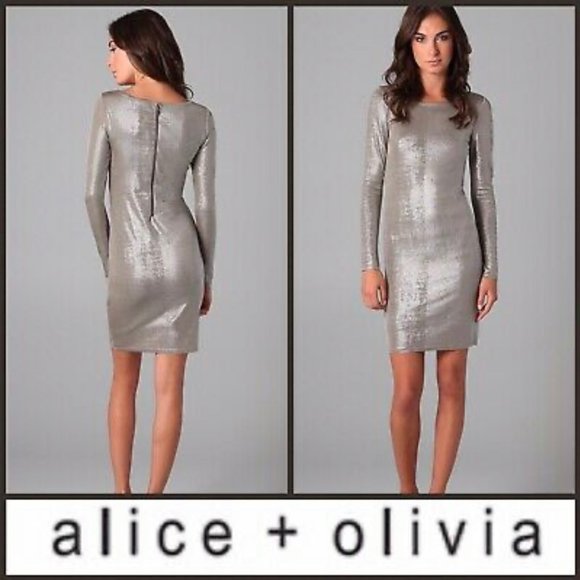 Alice + Olivia Dresses & Skirts - Alice + Olivia Metallic Dress XS